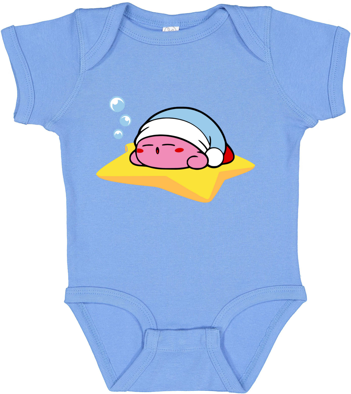 Sleeping "Baby Kirby" Baby Onesie Bodysuit