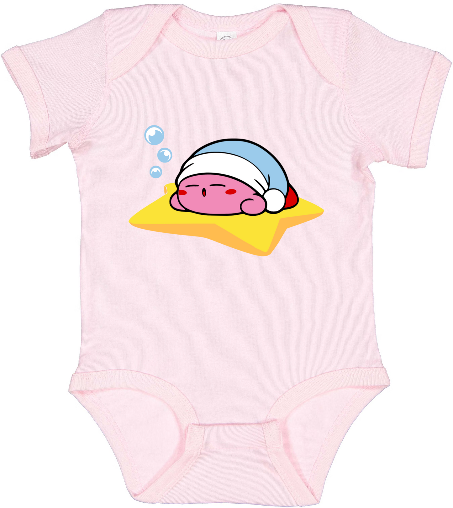 Sleeping "Baby Kirby" Baby Onesie Bodysuit