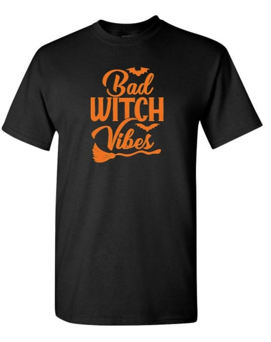 Unisex Halloween Bad Witch Vibes Shirt • Unisex Gift • Graphic Shirt • Printed Shirt • Costume Shirt • Cute Shirt • Witches • Unisex Clothes