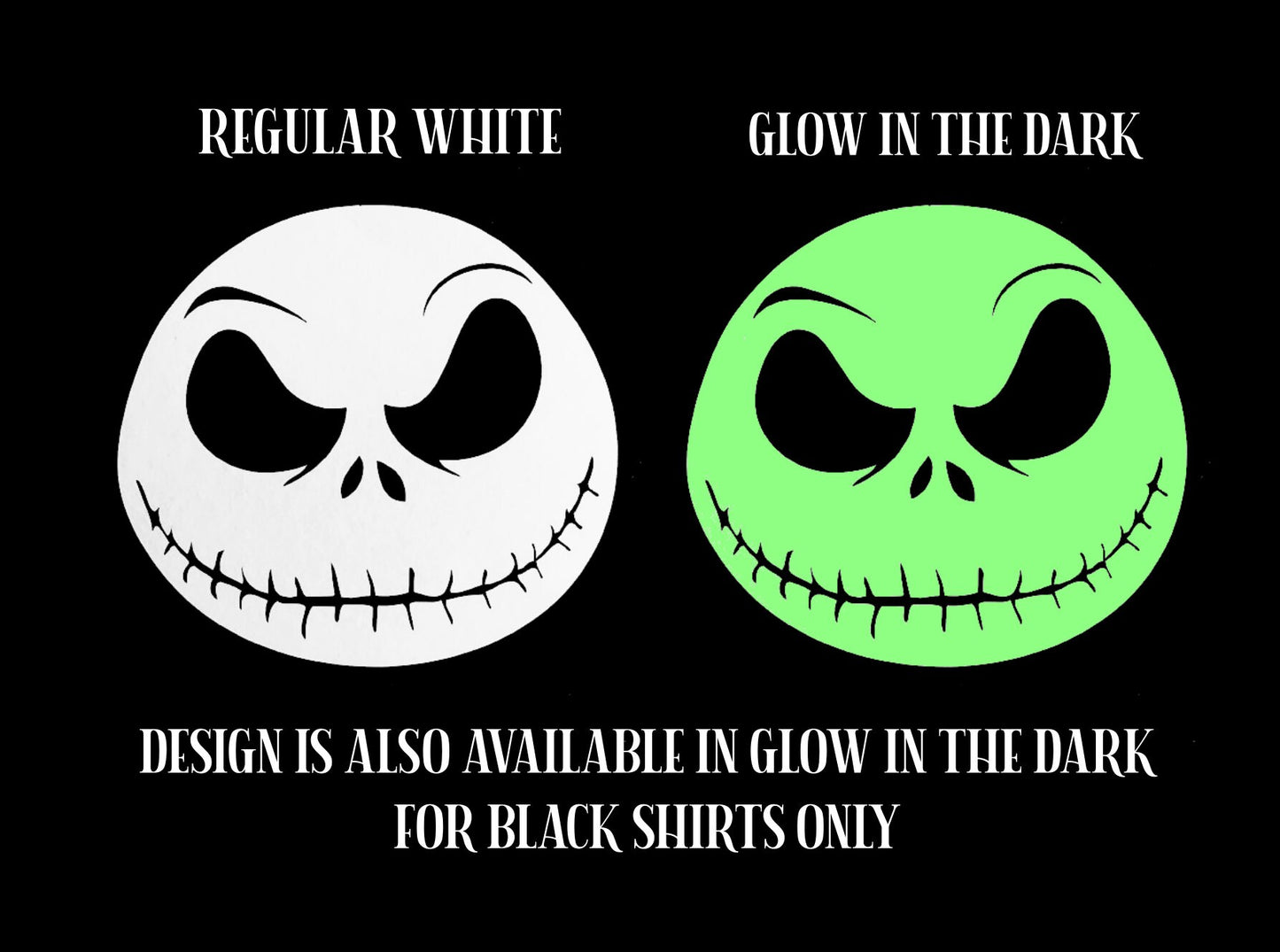 Unisex Halloween Shirt • Nightmare before Christmas • Glow in the Dark Shirt • Graphic Shirt • Jack Skellington Shirt • Kids Shirt