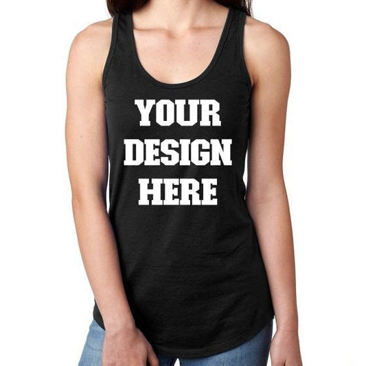 Custom Racerback Tank • Custom Tank Top • Personalized Shirt • Gym Outfit • Womans Gift • Create Your Own